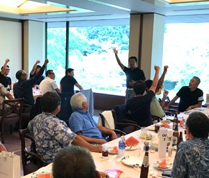 盛り上がるジャンケン大会